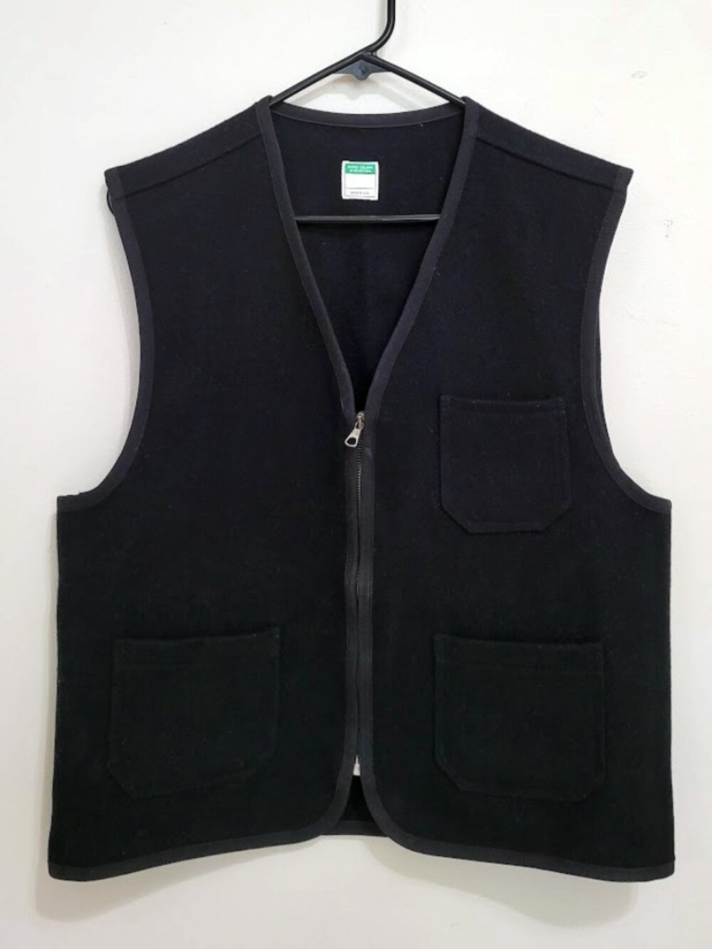 Black Women Wool VEST - United Colors of Benetton - size M